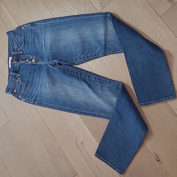 EUC Madewell Jeans Women's sz 25 The Perfect Vintage Jean Button Fly Denim - Picture 1 of 14